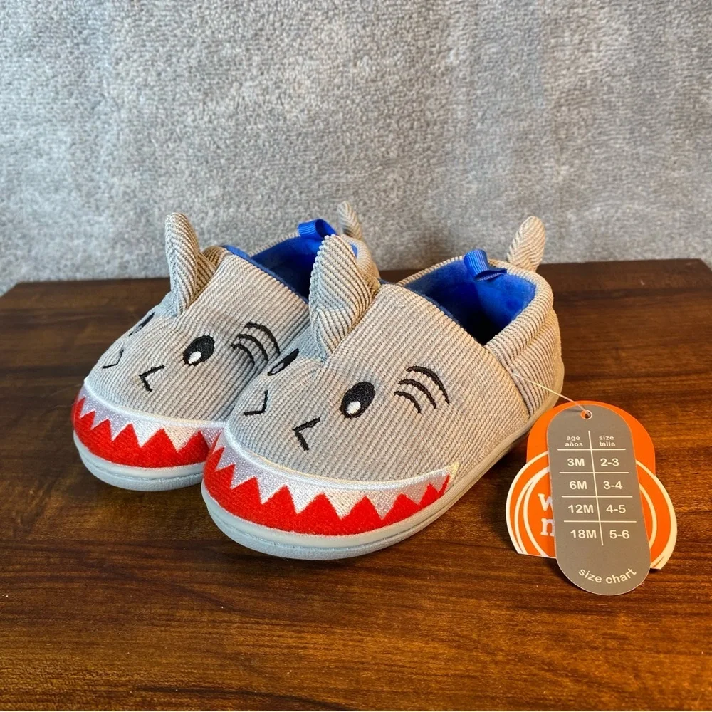 Wonder Nation Slippers Boys Size 6 Fits Up To 18 Months‎ New